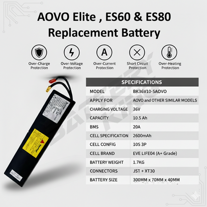 Aovo e scooter  Battery  replacement