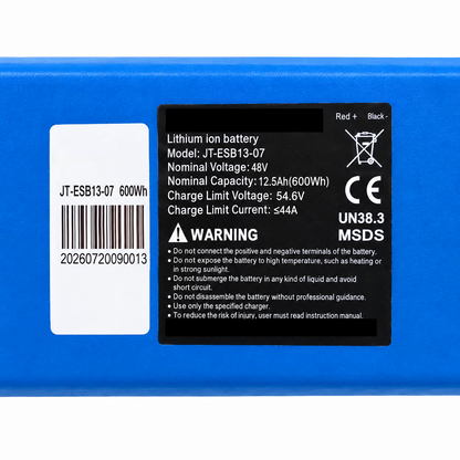 JETECH JT-ESB13-07 48V 12.5Ah Replacement Battery for Electric Scooters