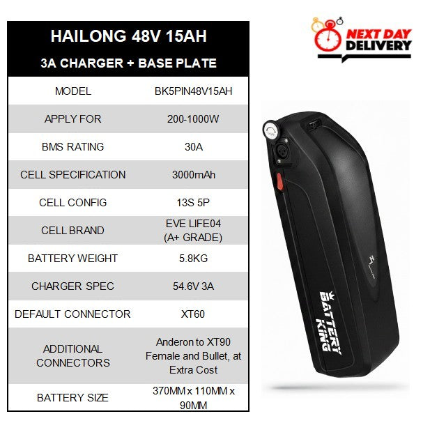 Hailong 48V ebike Battery