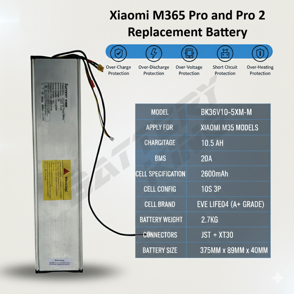 Xiaomi escooter replacement battery