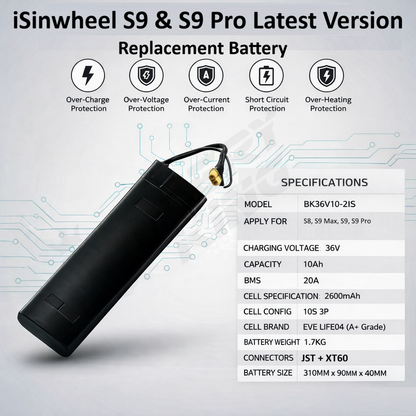 iSinwheel S9 replacement Battery